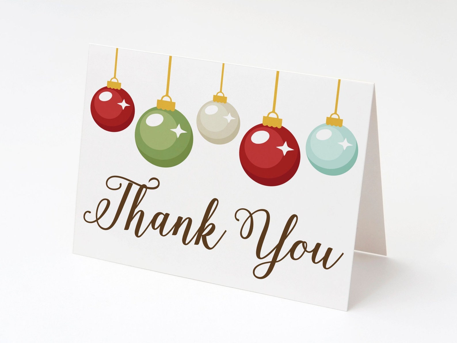 11 free printable christmas thank you cards - christmas thank you cards ...