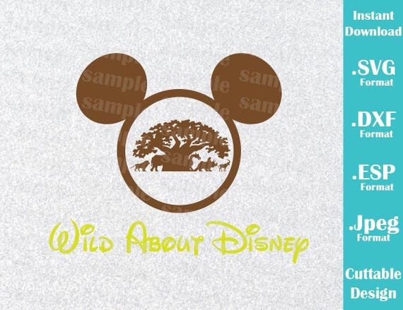 Download INSTANT DOWNLOAD SVG Disney Animal Kingdom Inspired Mickey | Etsy