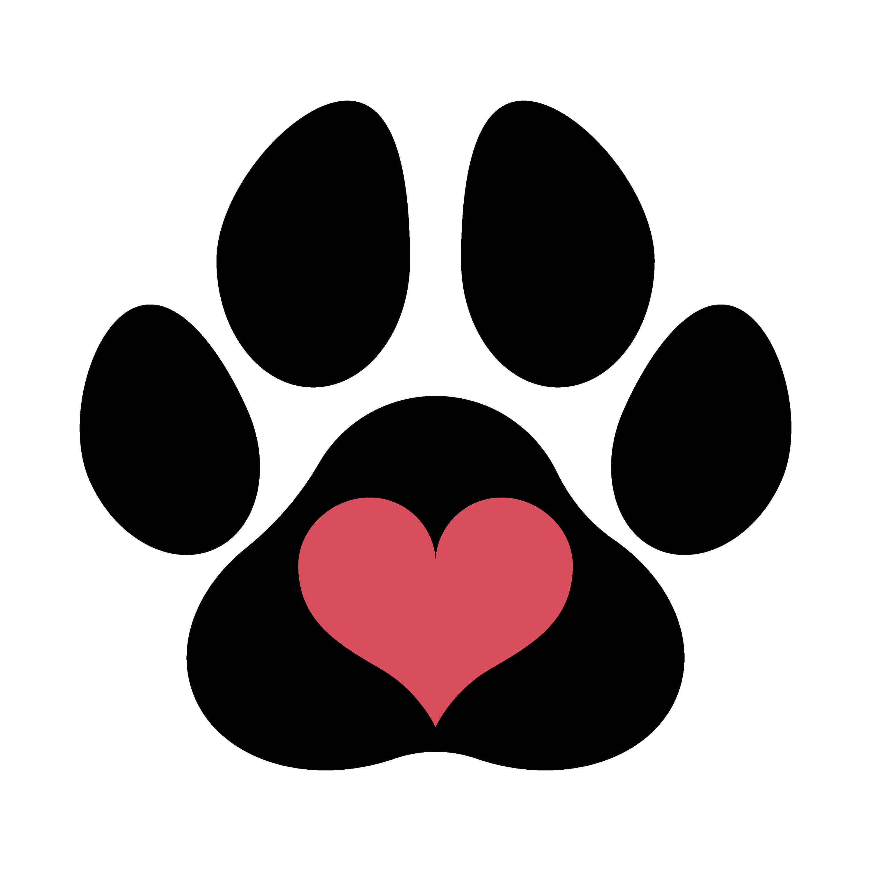 Heart Paw Print Svg Dog Paw Print Svg Cat Paw Print Svg Dog Ph | Images ...