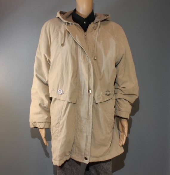 Vintage 1980s-1990s Fleet Street Beige Winter Jac… - image 1