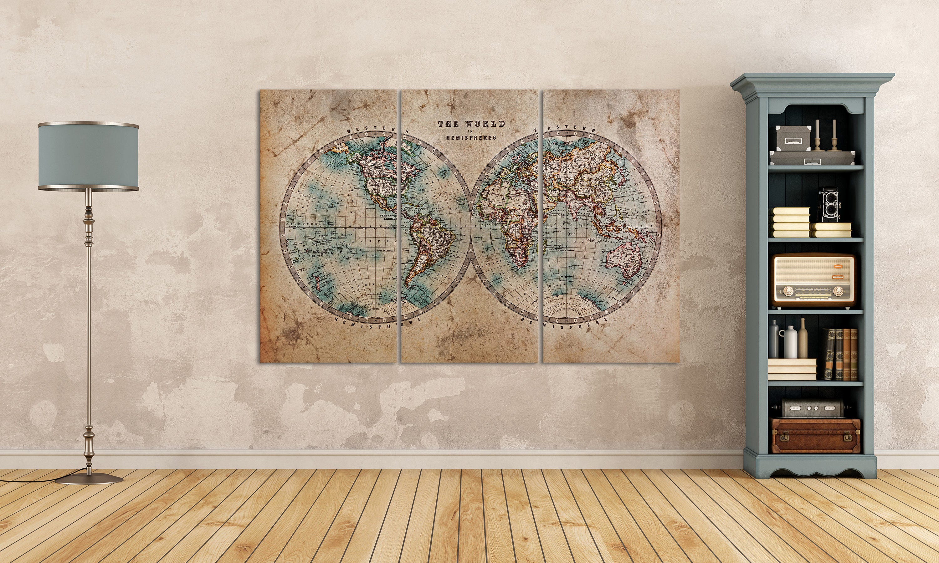 Large Wall World Map