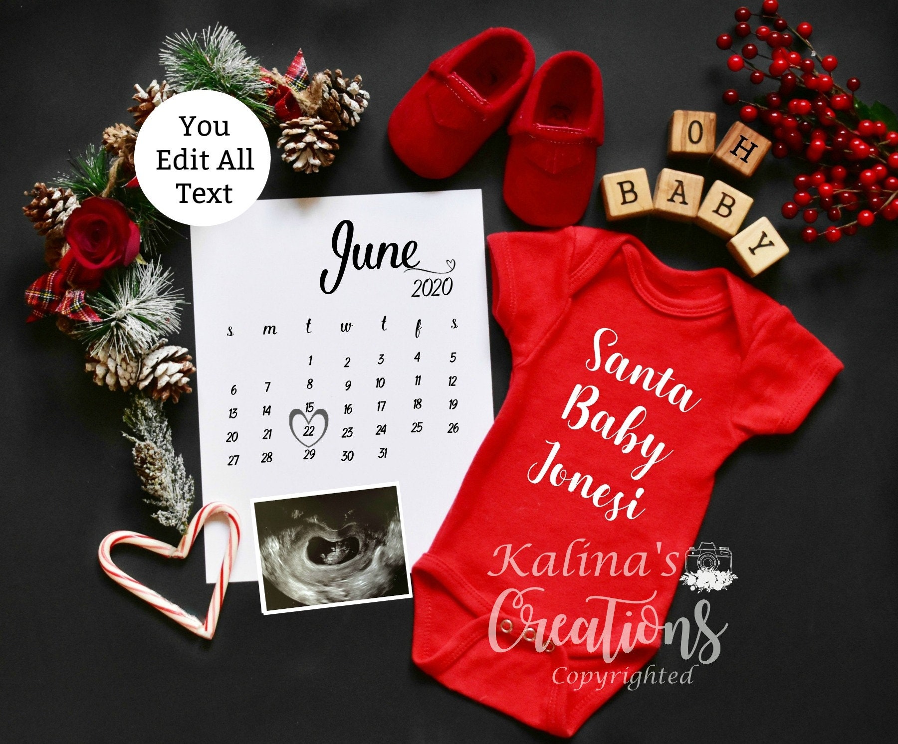 christmas-pregnancy-announcement-digital-template-etsy