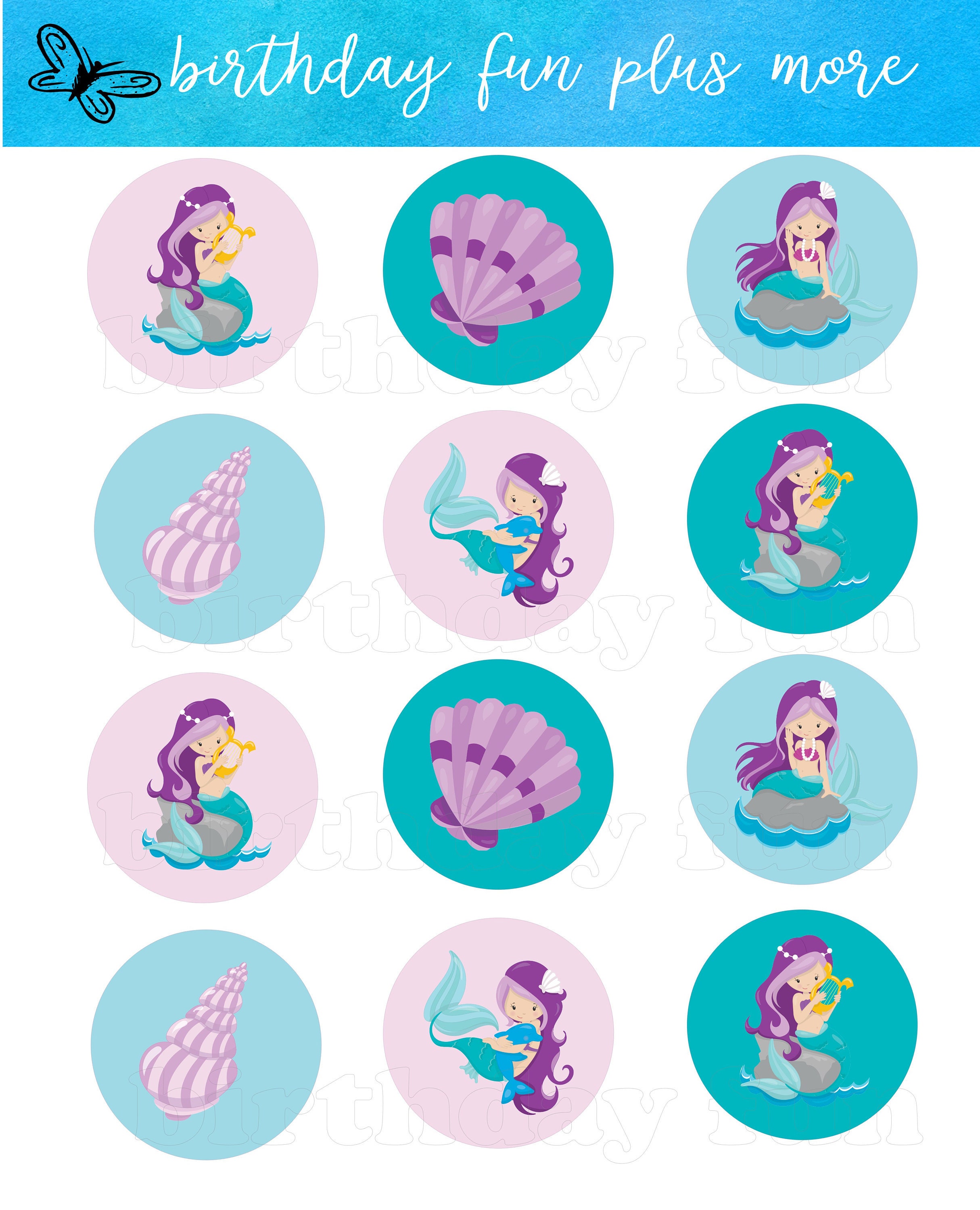 Top 84+ mermaid cake topper printable - in.daotaonec