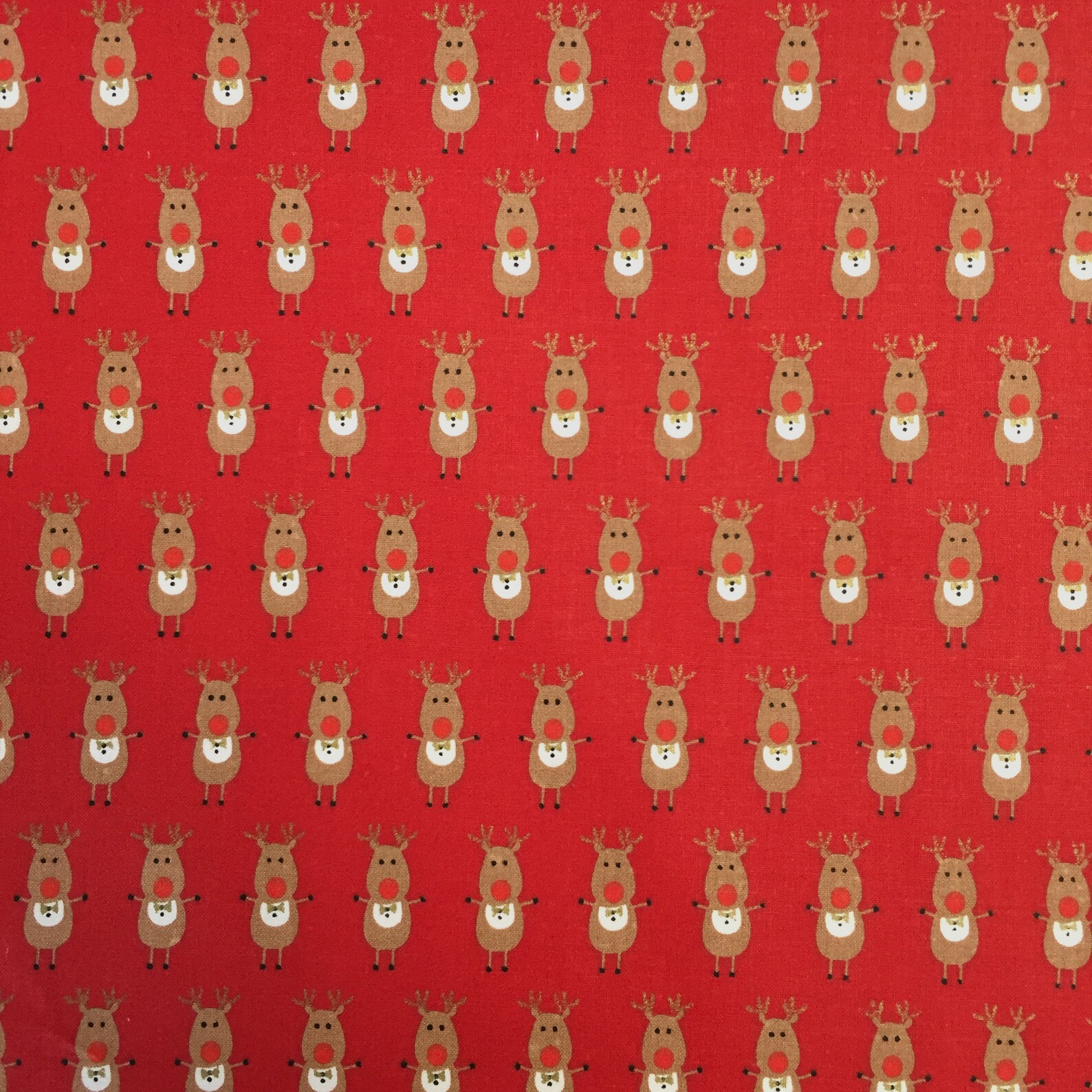 100% Cotton Poly Cotton Fabric-Christmas Xmas Festive Santa | Etsy