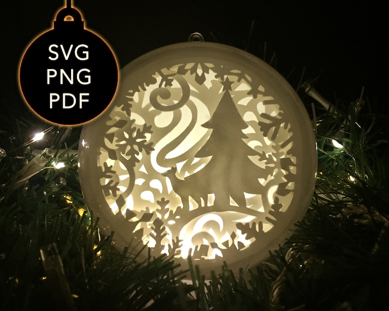 Ornament Cricut Template