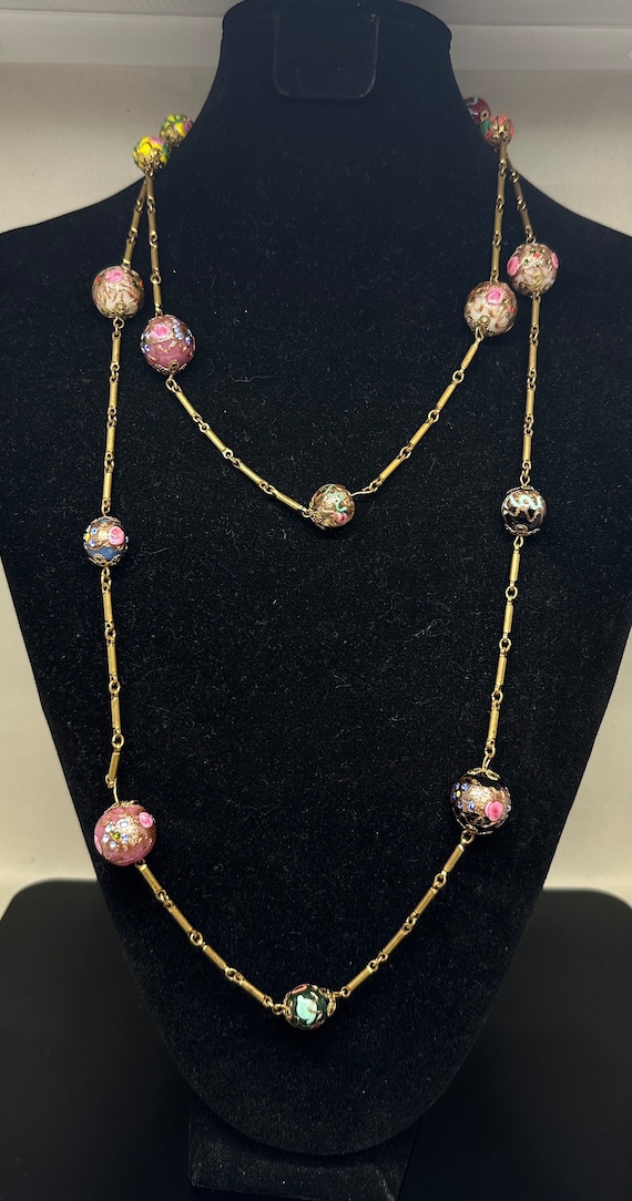 Murano Glass Bead Necklace - image 4