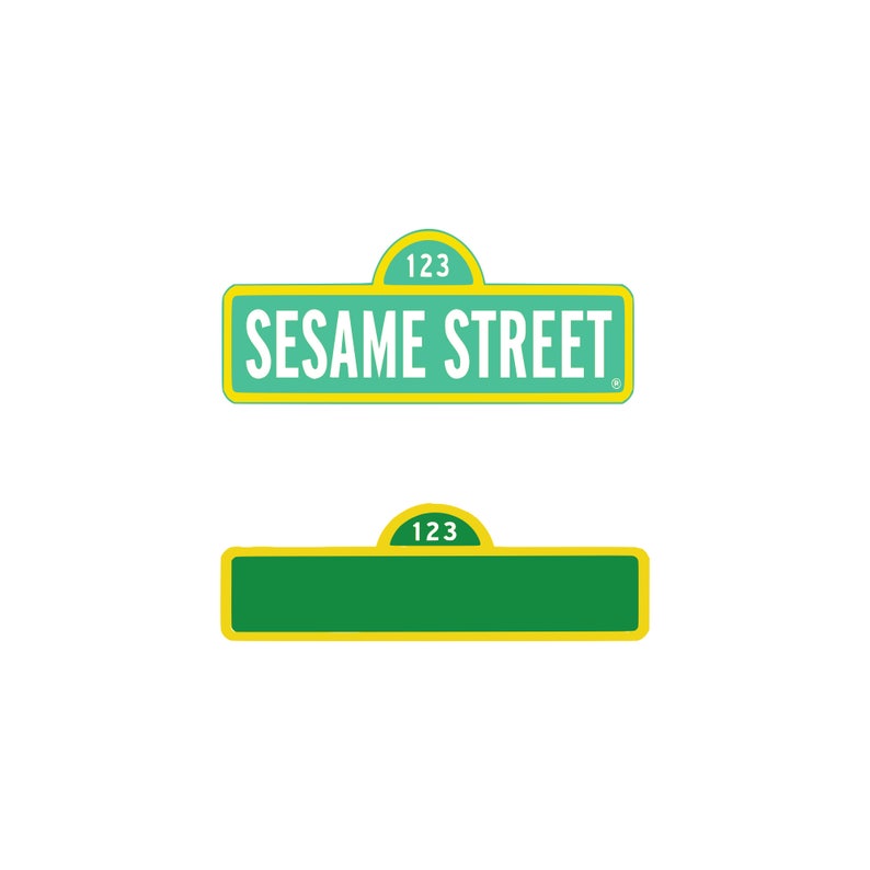 Free Sesame Street SVG Files