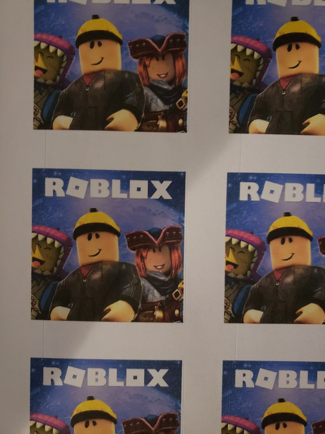 Roblox Sticker sheet 12 square stickers 2x2 | Etsy