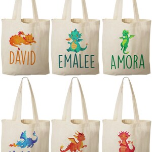 6 Dragon Party Favor Bags, Dragon, Treat Bags, Dragon Party Favors ...