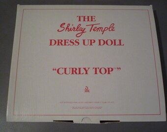 Shirley Temple Dress Up Doll  Outfit Curly Top Mint In Box DANBURY MINT