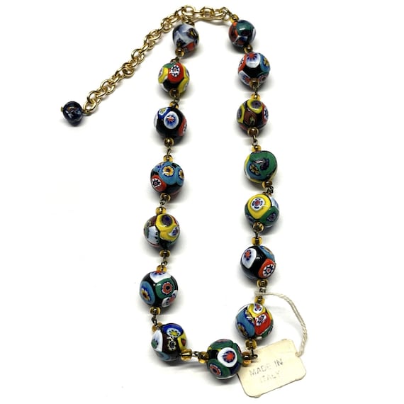 Vintage Murano Glass Beaded Necklace - image 1