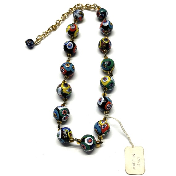 Vintage Murano Glass Beaded Necklace - image 3