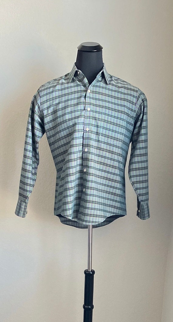 1980s 1990s Plaid Button Down - image 2