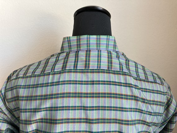 1980s 1990s Plaid Button Down - image 6