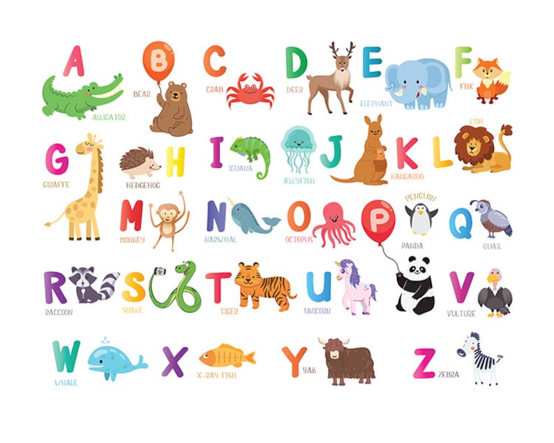 Alphabet Animal Letters Printable - Printable Word Searches