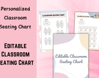 Teacher's Classroom Seating Chart Printable PDF - Etsy