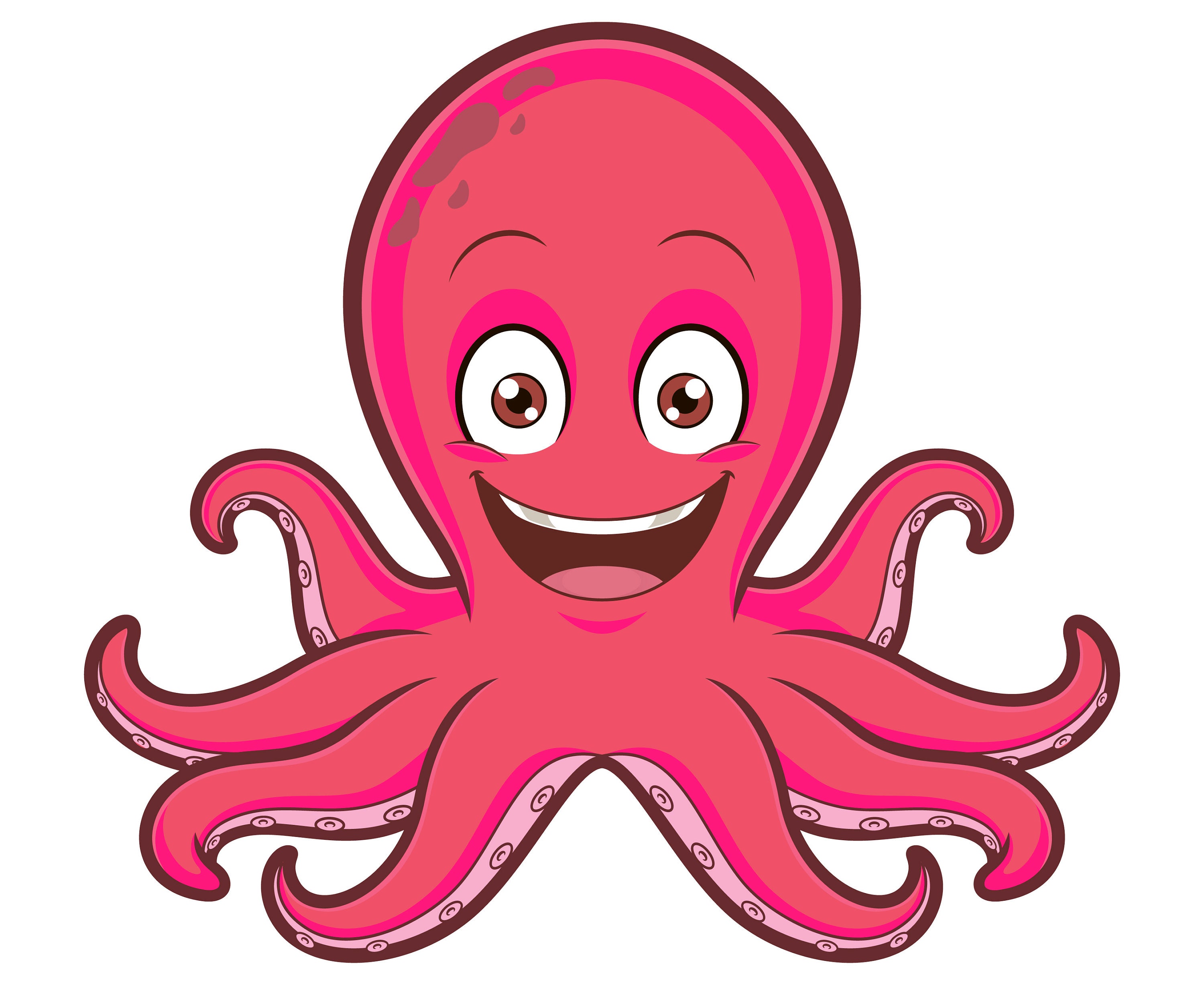 Cute Octopus Cartoon Royalty Free Vector Image - vrogue.co