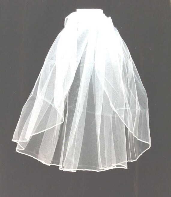 Elegant, Beautiful Tulle Veil, 1 Layer Bridal Vei… - image 3