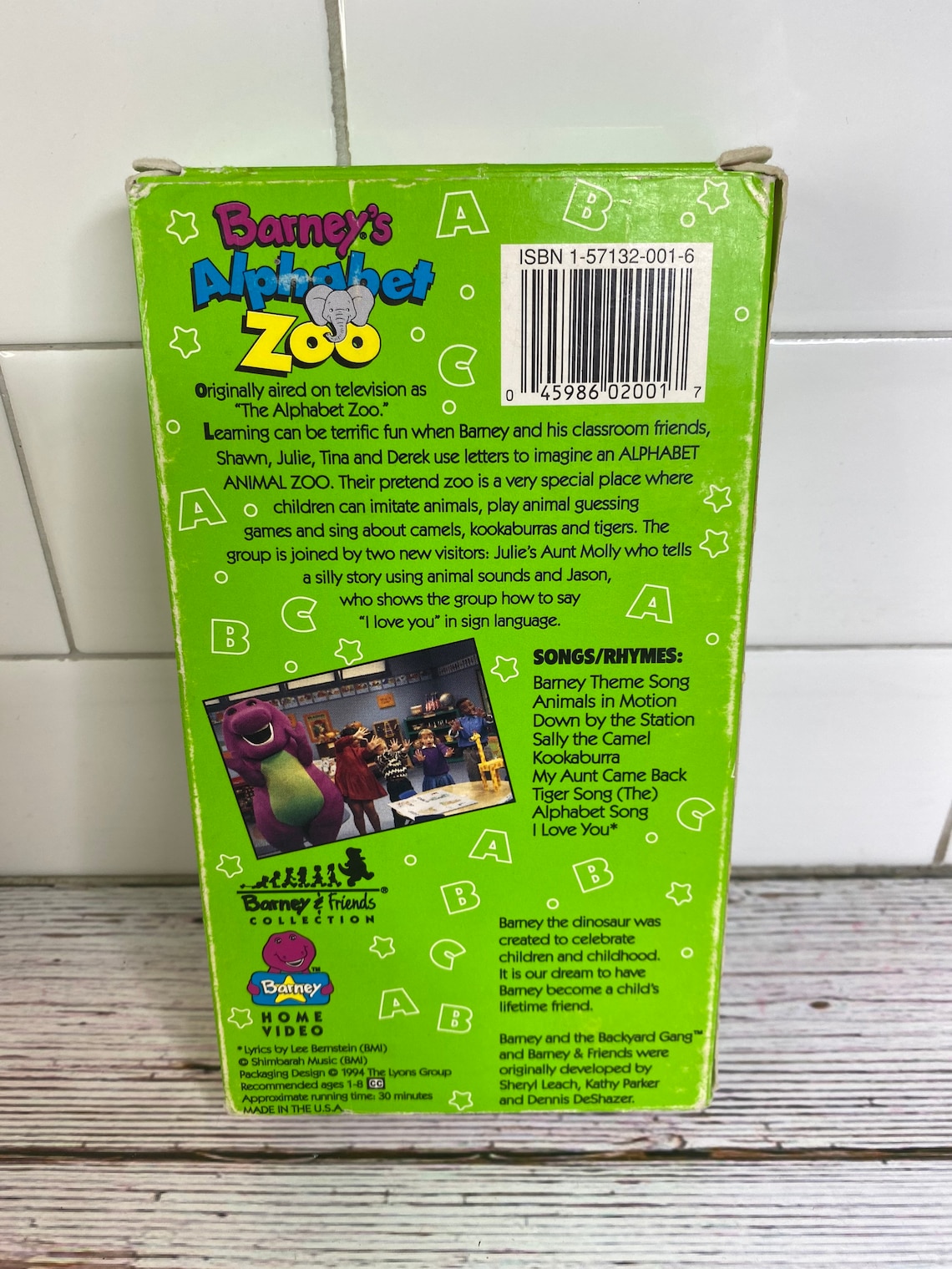 Barney Alphabet Zoo VHS Rare