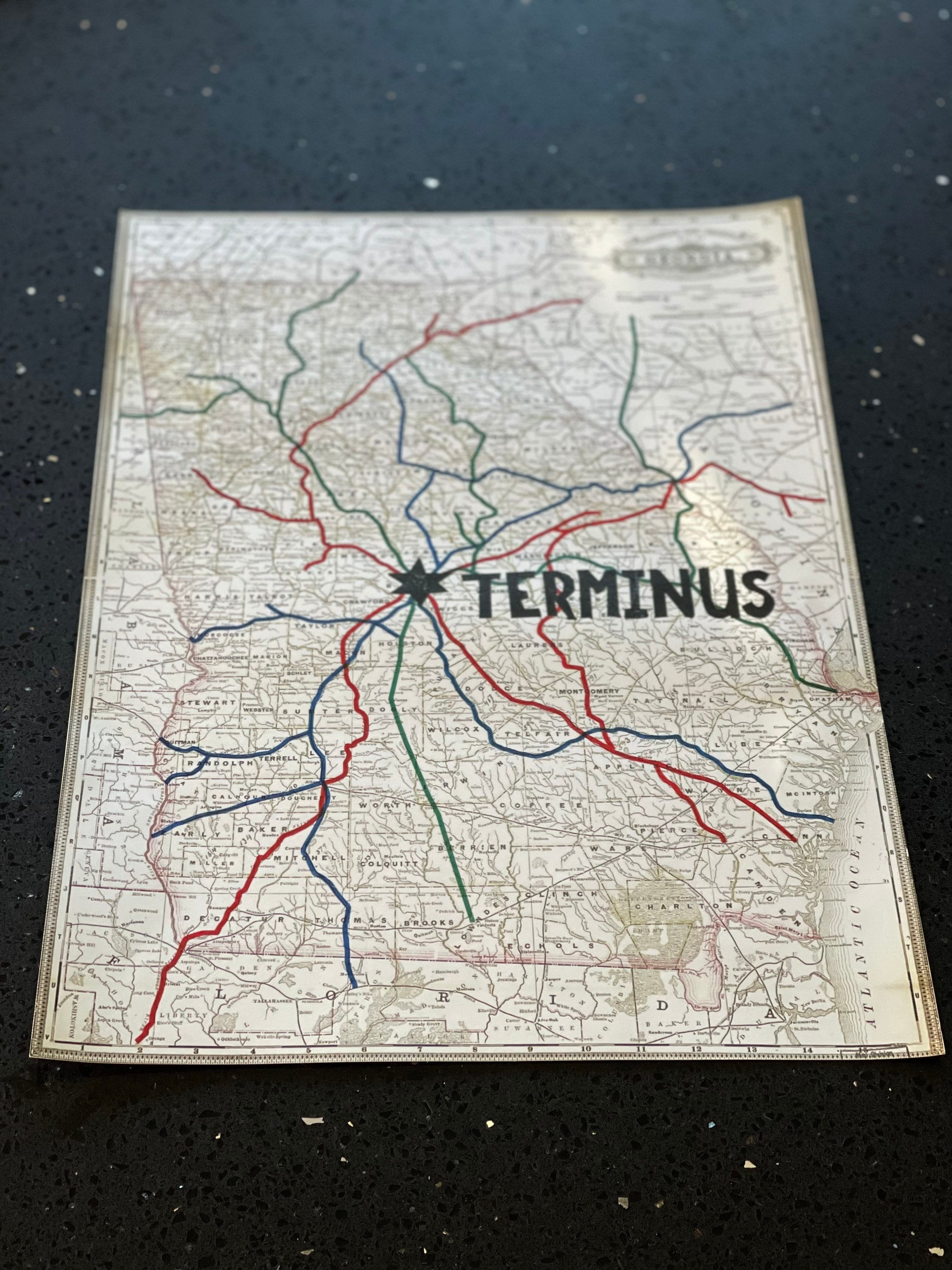 Full Size Walking Dead Terminus Map | Etsy UK