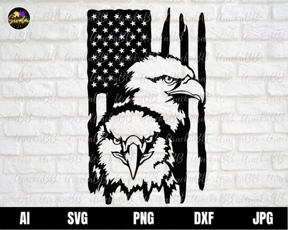 Patriotic Eagle Svg American Flag Svg American Eagle Svg - Etsy