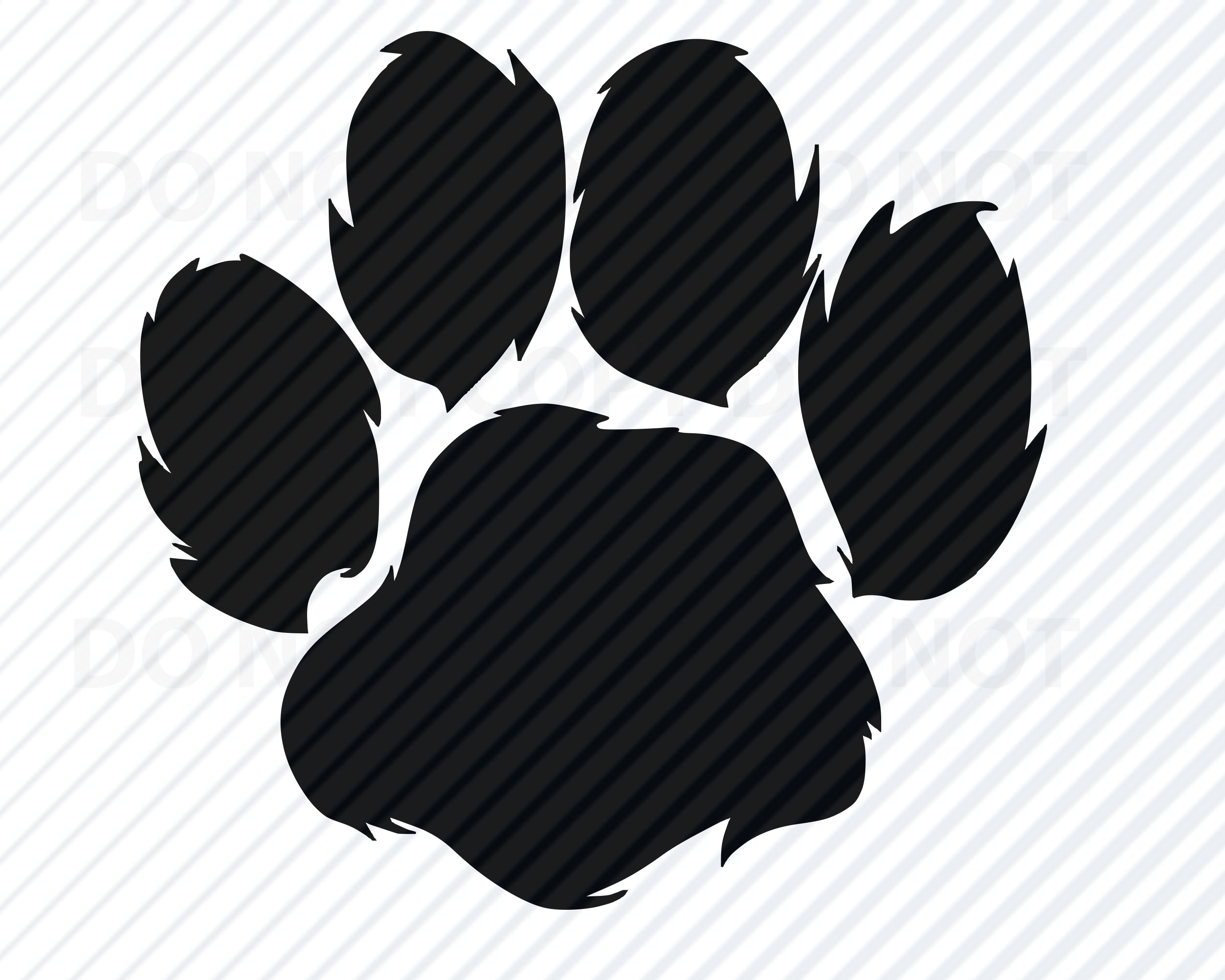 Pdf Instant Download Dog Paw Print Outline Svg Dog Paw Print Svg ...