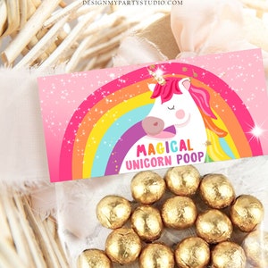 Printable Treat Bag Toppers Unicorn Birthday Party Unicorn - Etsy