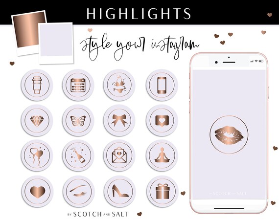 100 Instagram Story Highlight Icons Instagram Stories | Etsy