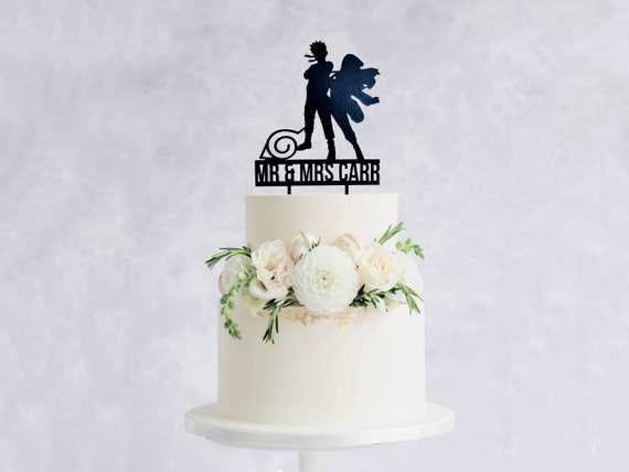 Ninja Anime Cake Topper Adorno de pastel de boda de madera - Etsy España