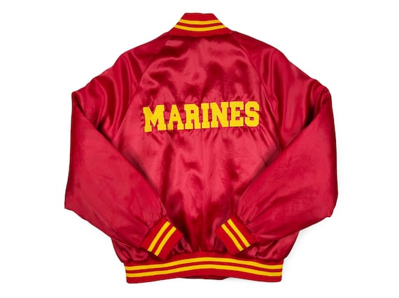 Vintage Marines Bomber Jacket 80s 90s US Marine C… - image 1