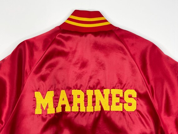 Vintage Marines Bomber Jacket 80s 90s US Marine C… - image 3