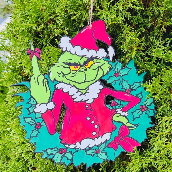 Middle Finger Tree Decoration - Etsy