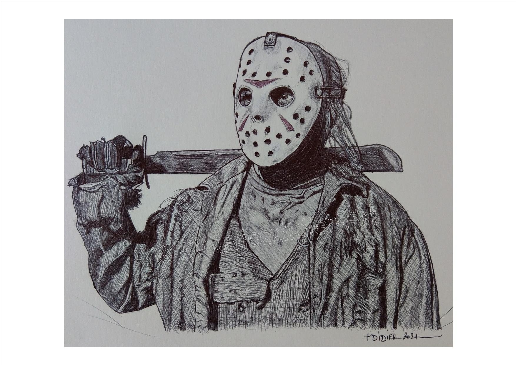 Friday The 13Th Drawing Easy