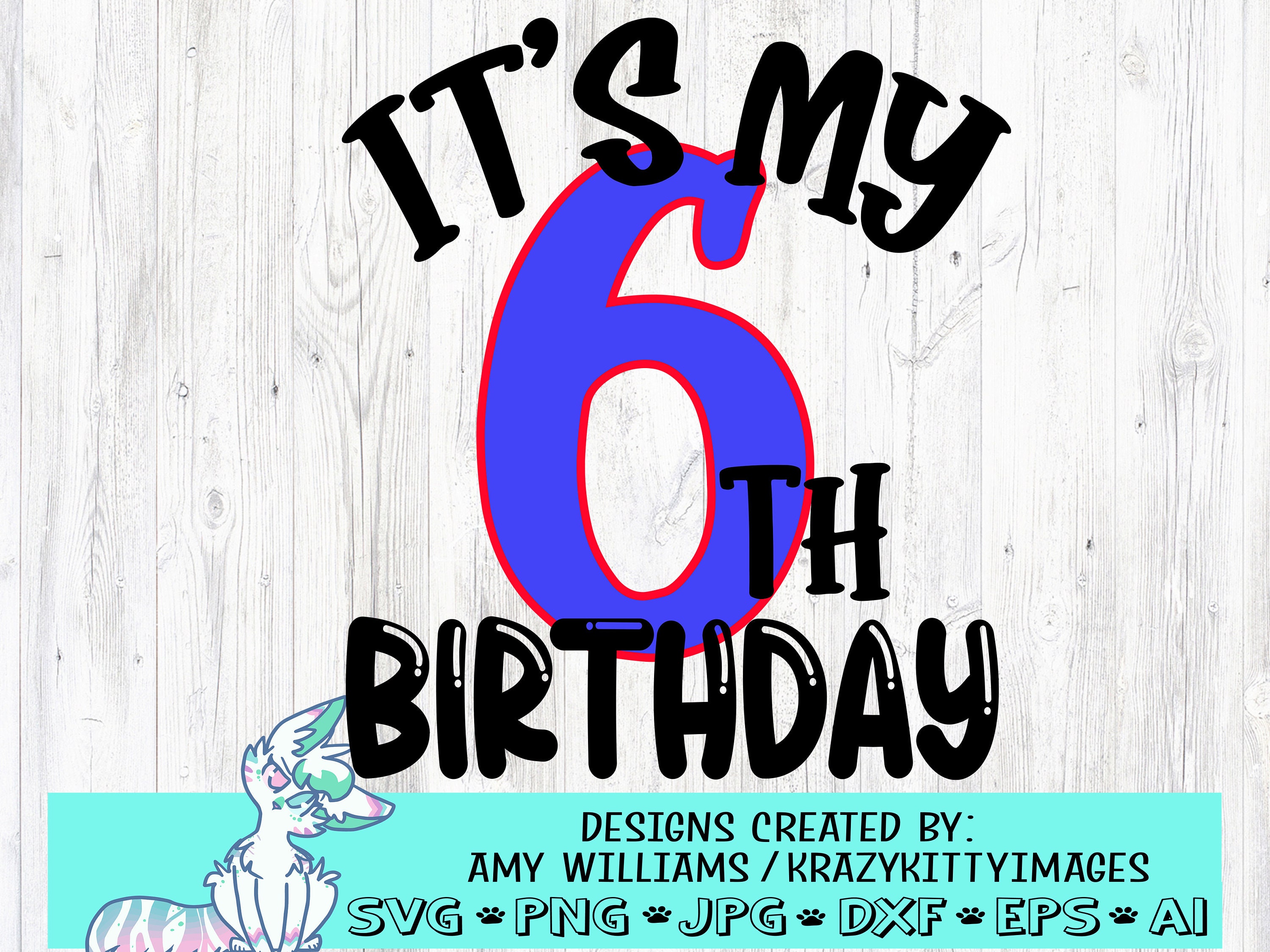 6th Birthday Svg Sixth Birthday Svg 6th Birthday Girl Svg Etsy | Images ...