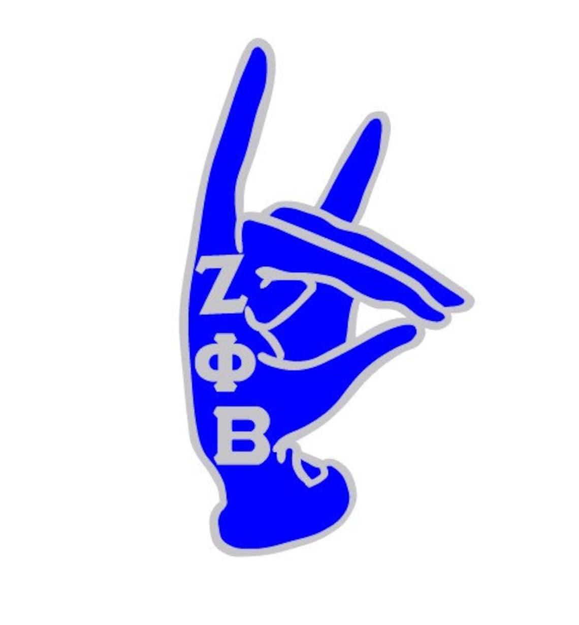 Zeta Phi Beta Hand Sign Cut File Silhouettecricut Jpeg - Etsy