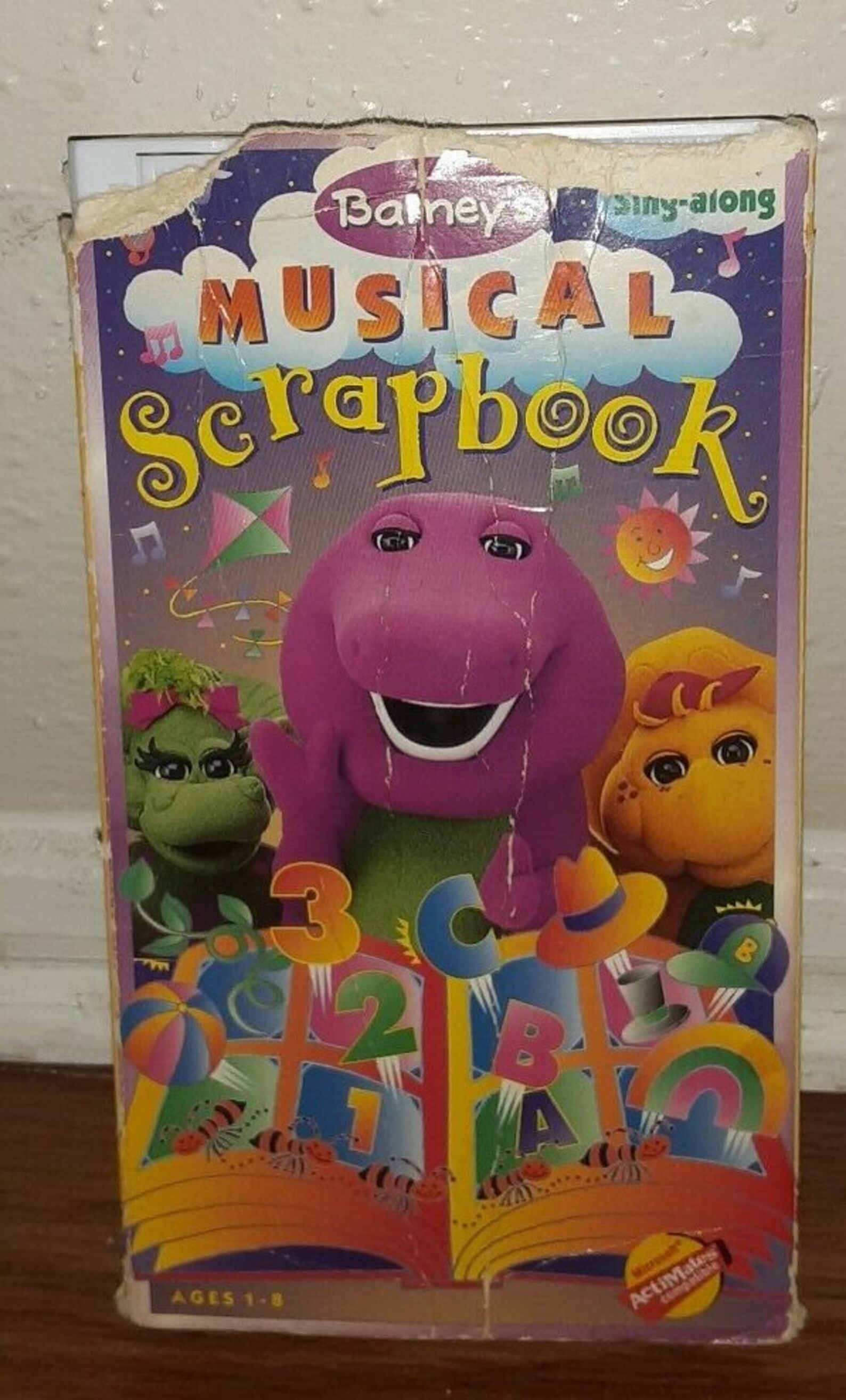 Barney Musical Scrapbook VHS White Tape Sing Along - Etsy