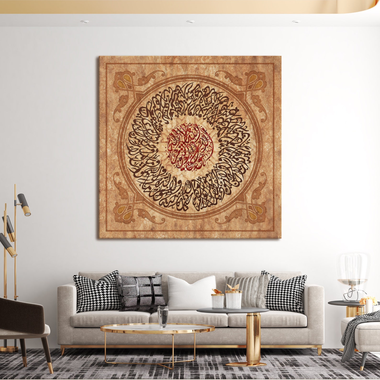 Ayatul Kursi-traditional Islamic Home Decor-diwani-giclée Fine | Etsy