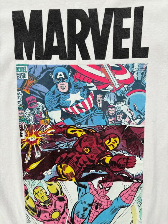 Vintage Rare Marvel Comics Superhero Graphic T Sh… - image 7