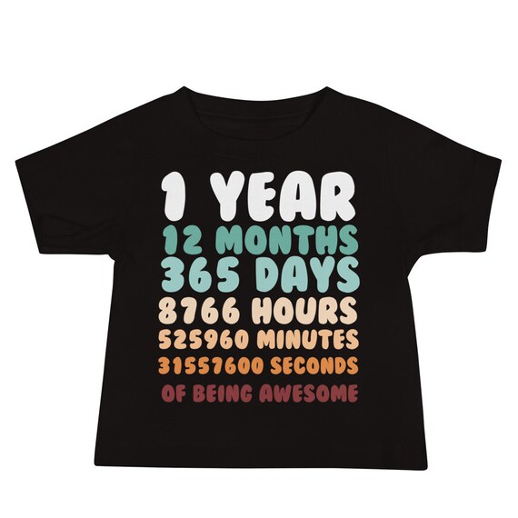 1 Years 12 Months 365 Days 8766 Hours Minutes Etsy