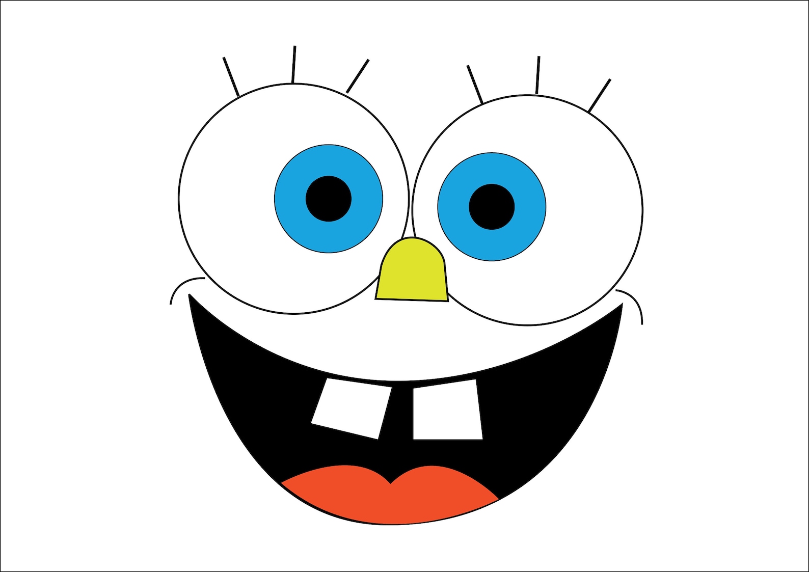 SPONGEBOB SMILE SVG Spongebob Happy Face Svg Spongebob | Etsy