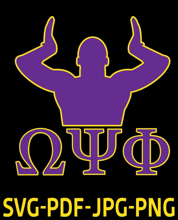 Omega Psi Phi Shield SVG