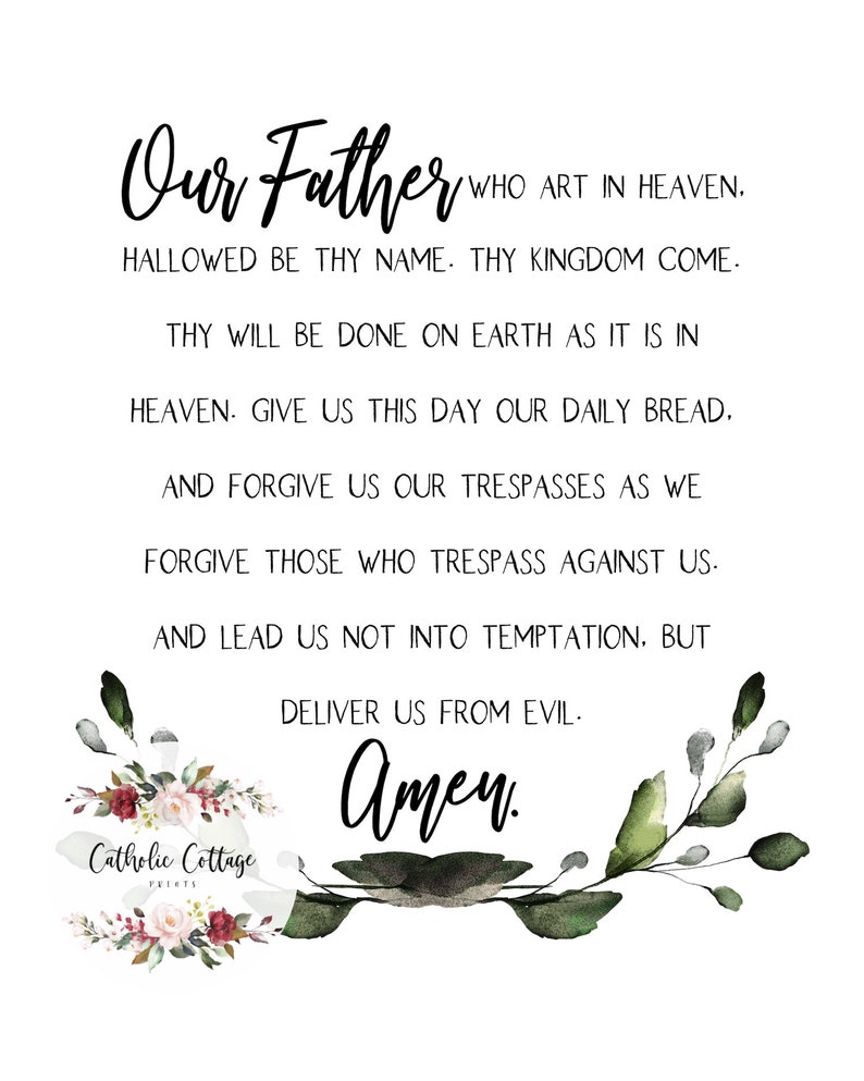 Our Father Prayer Printable