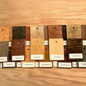 Real Wood Stain Sample Set for Contractors or Home Designers - Etsy