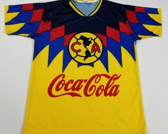 Club America Jersey Las Aguilas Black & Yellow Retro Soccer - Etsy Ireland