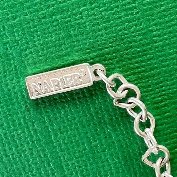 NAPIER Modernist Silver Tone Pendant Necklace of … - image 5