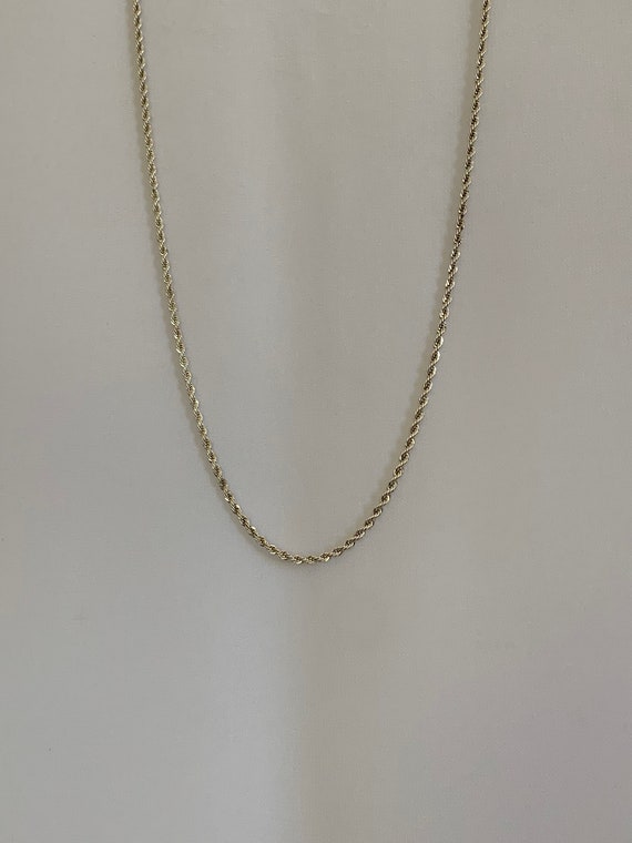 Sterling Silver Rope Chain Necklace - image 3