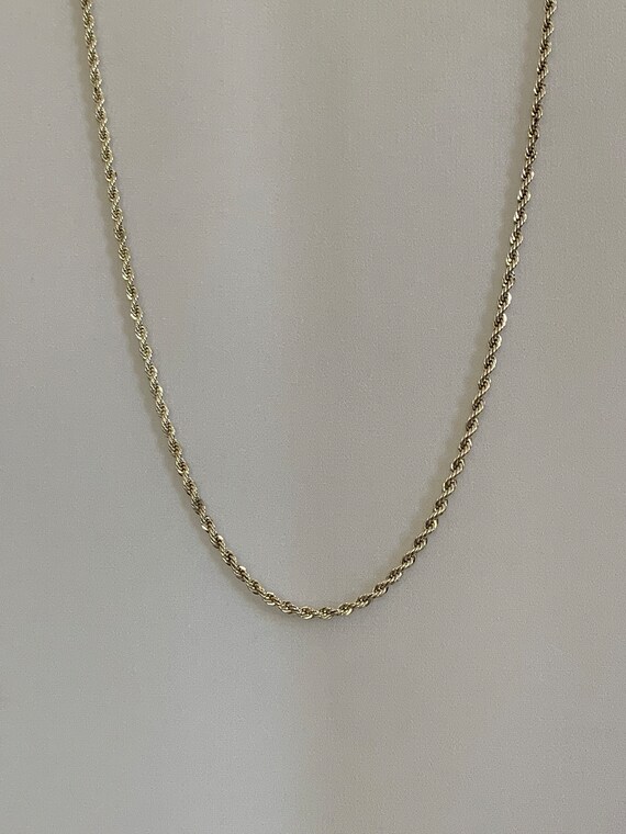 Sterling Silver Rope Chain Necklace - image 5