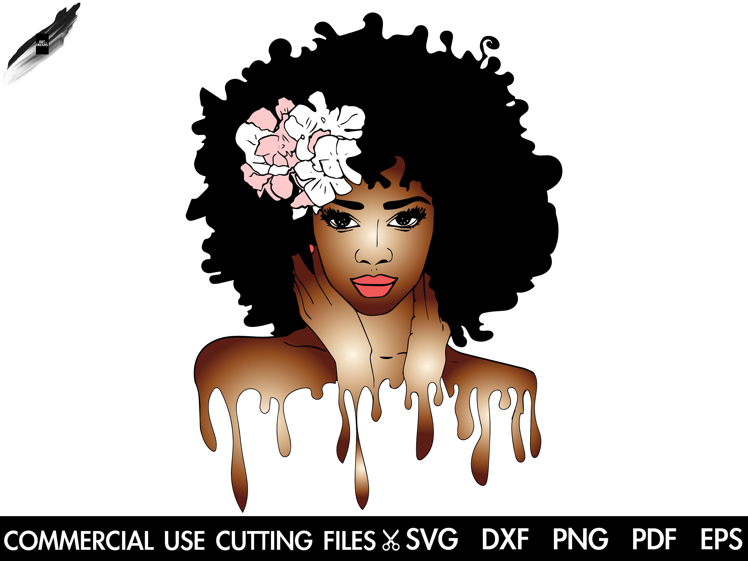 Afro Girl SVG