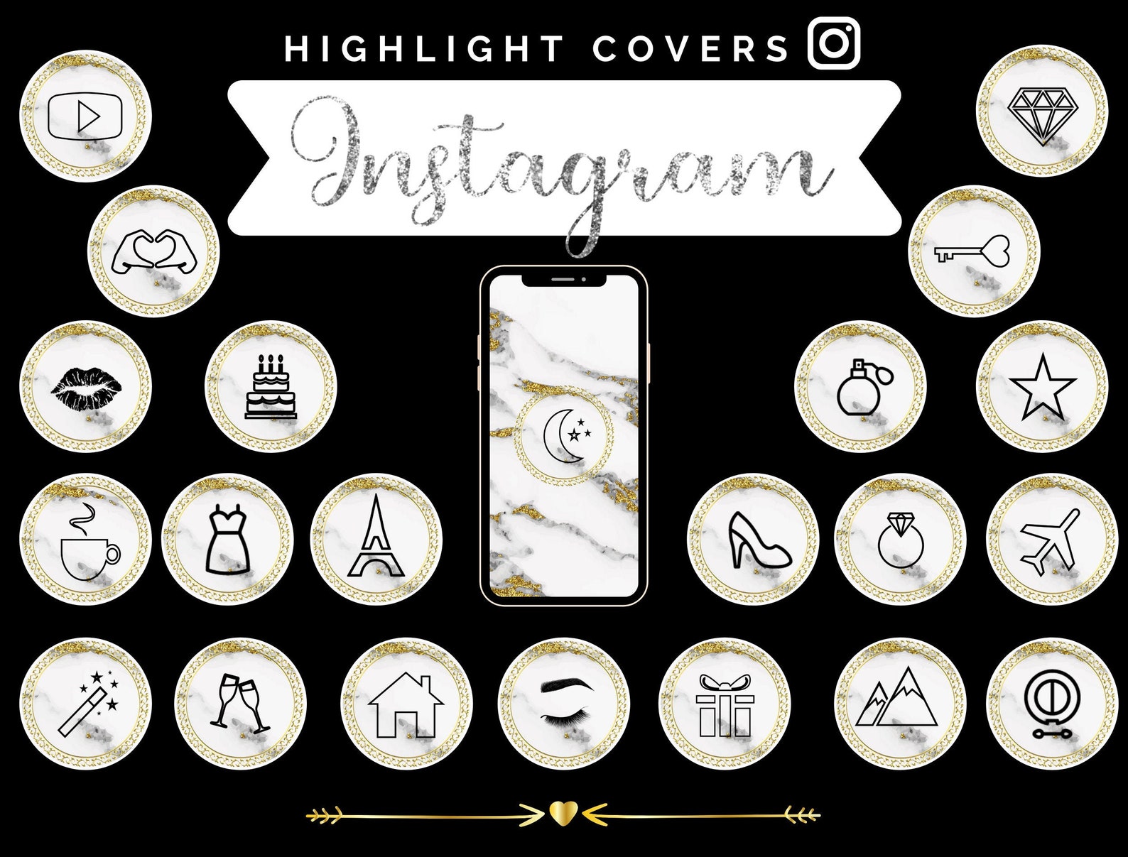 168 Instagram Highlight Cover Icons/Instagram Story | Etsy