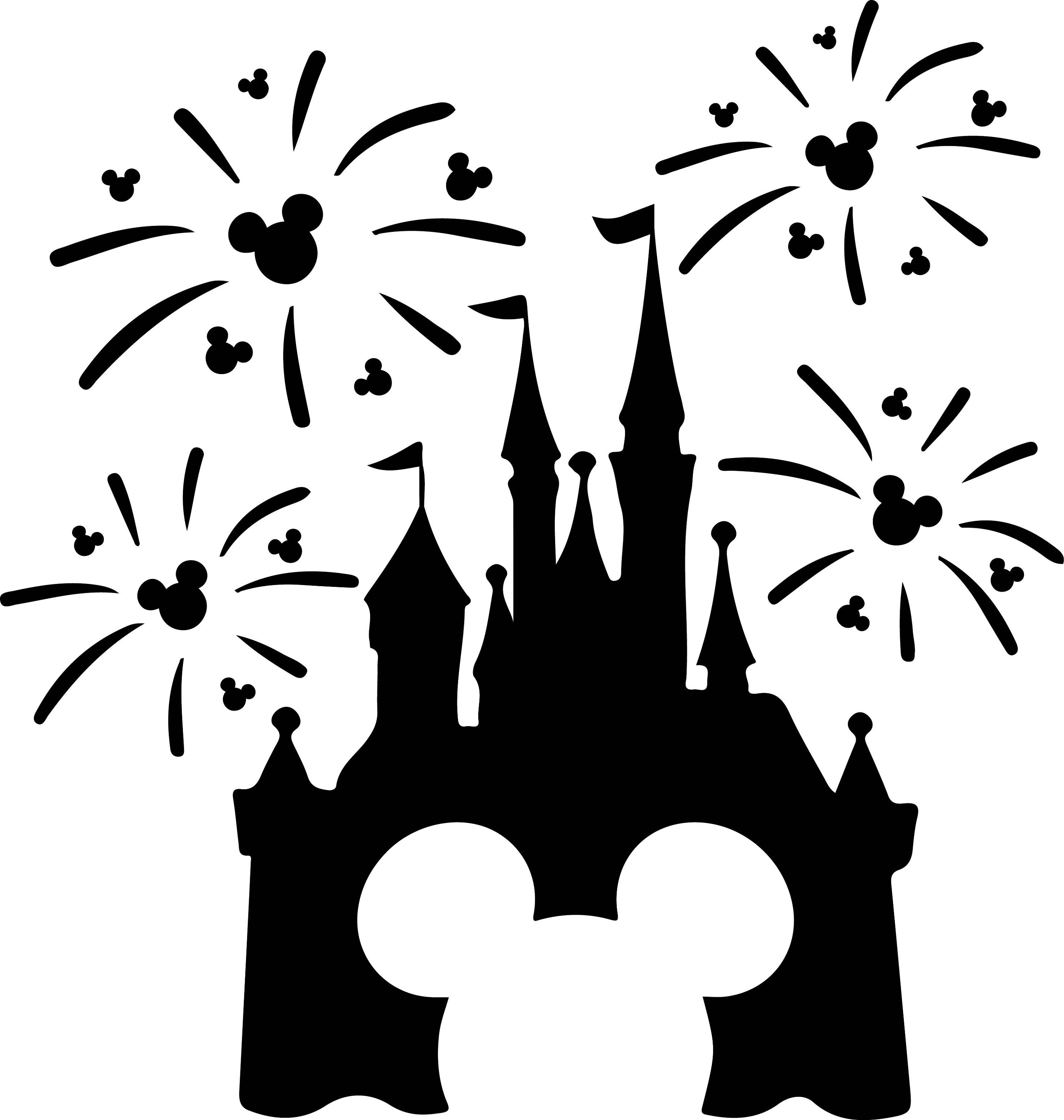 Disney Castle Svg Minnie Mouse Svg Fireworks Mickey Svg Mickey Mouse ...